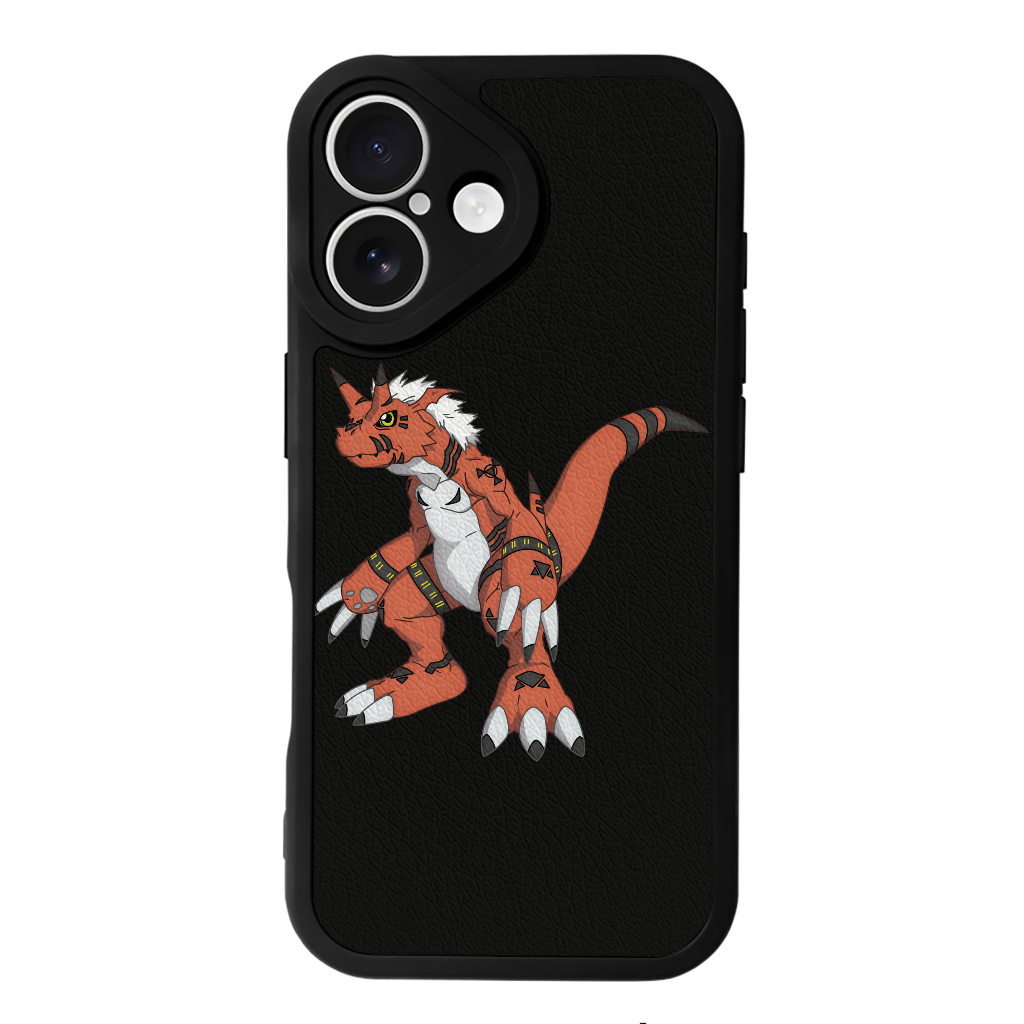 （画像用） Digimon デジタルモンスター/デジモン 【iPhone 16シリーズ対応】シリコンスマホケース（レザー調） 材質：シリコン